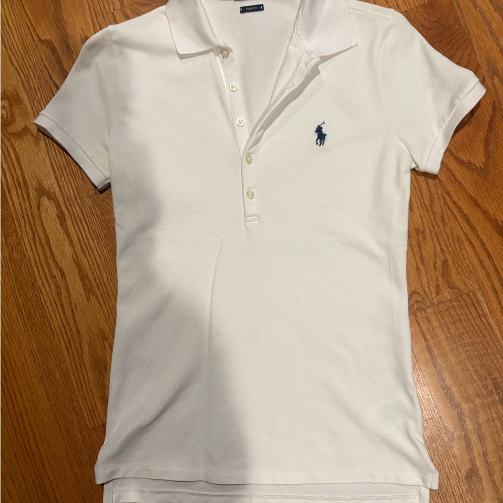 Polo By Ralph Lauren White Slim Fit Stretch Polo … - image 2